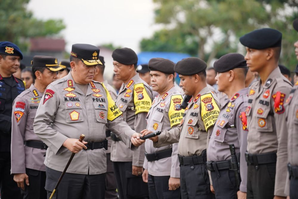 Polda Riau Kerahkan 977 Personil Untuk Pengamanan Kampanye Pemilu 2024