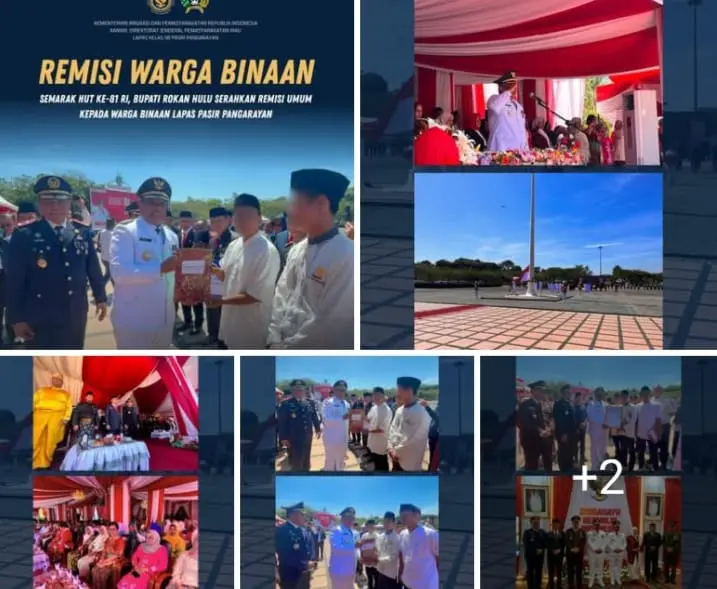 899 Warga Binaan di Lapas Pasir Pengarayan Terima Remisi di  Momentum HUT RI ke-81