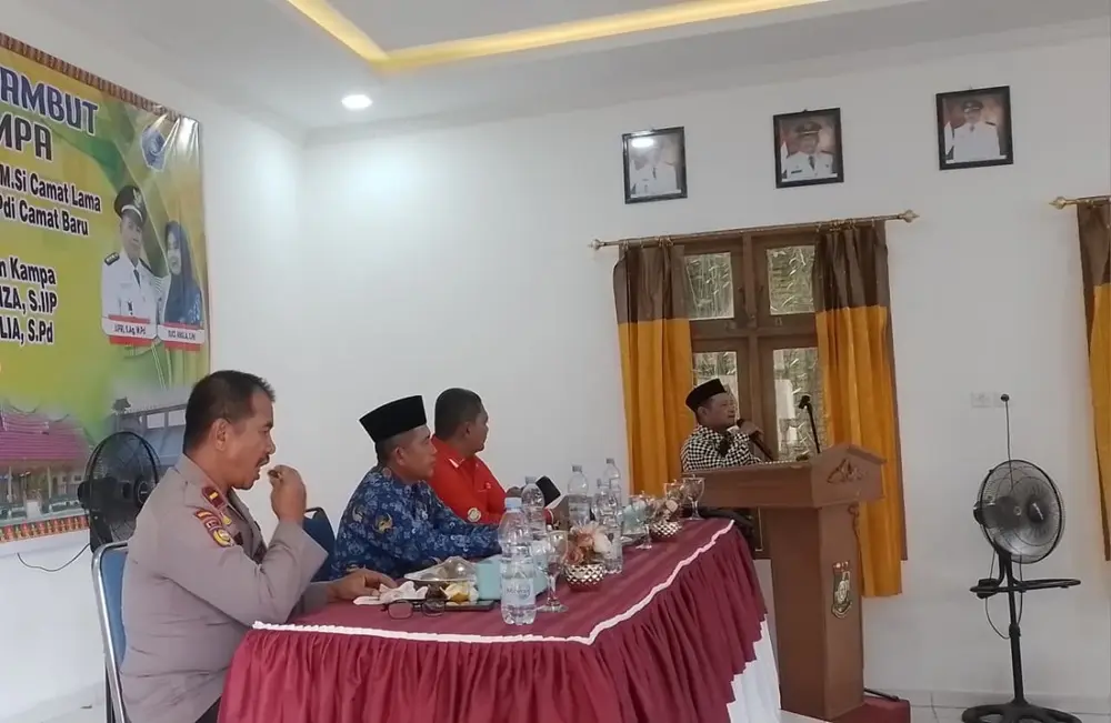 Anggota DPRD Kampar Safrudin Domo Tekankan Plt Camat Kampa Nurkolis Jaga Sinergitas