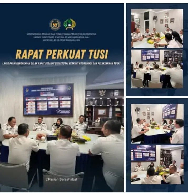 Antisipasi Gangguan Kamtib, Kalapas Pasir Pengaraian Kumpulkan Pejabat Struktural