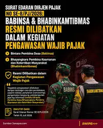 Awasi Kepatuhan dan Penunggak Pajak, DJP Gandeng Babinsa TNI dan Bhabinkamtibmas Polri