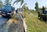 Bangun Kesadaran Hidup Sehat, Pemdes dan Warga Tanjung Agung Gelar Aksi Bersih