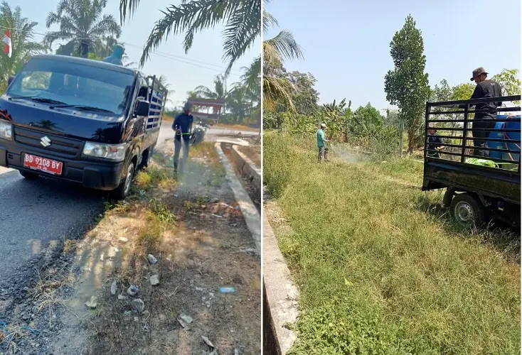 Bangun Kesadaran Hidup Sehat, Pemdes dan Warga Tanjung Agung Gelar Aksi Bersih