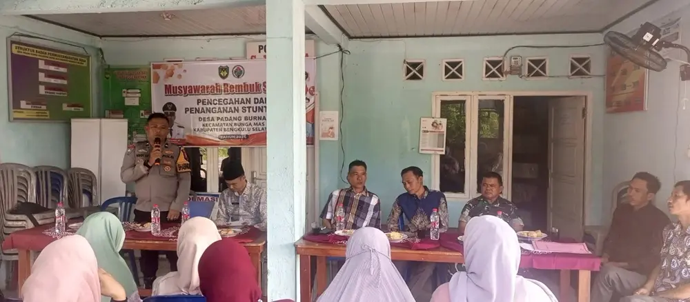 Bebaskan Desa dari Stunting! Pemdes Padang Burnai Minta Orang Tua Tak Lengah Pantau Anak