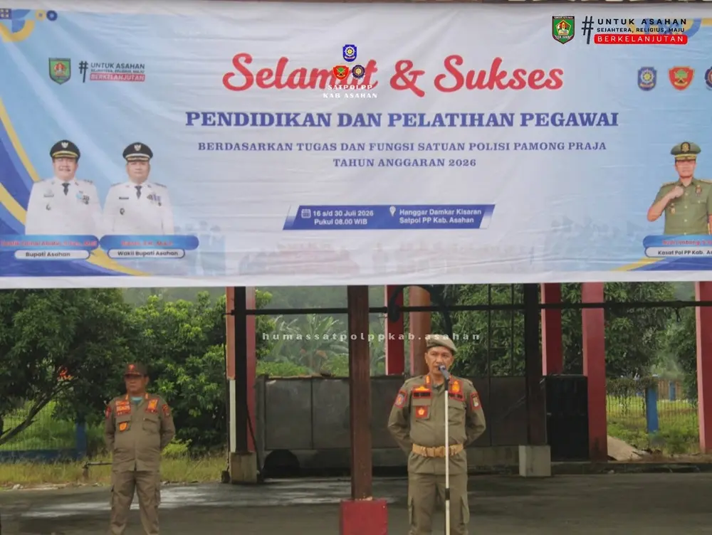 Buka Diklat TA 2026, Kasatpol PP Asahan Budi Limbong Tempa Mental Skuad Penegak Perda