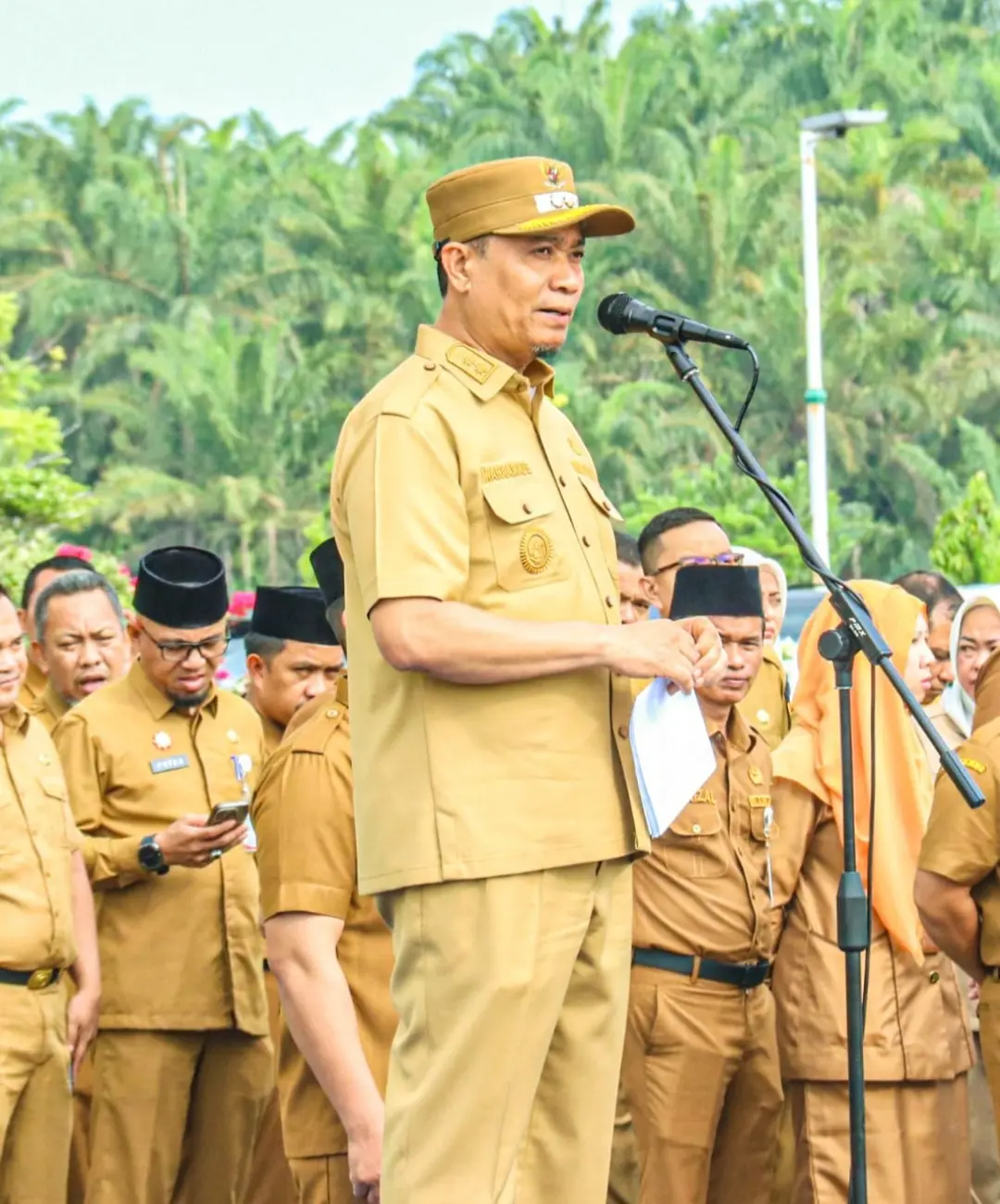 Dalam Apel Senin Pagi, Wawako Pekanbaru Tegaskan Kepala OPD Awasi Pegawai Saat WFH
