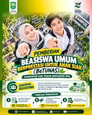 Dibuka Hari Ini, Pemkab Siak Sediakan Beasiswa BeTUNAS 2026 untuk Sembilan Kategori Mahasiswa