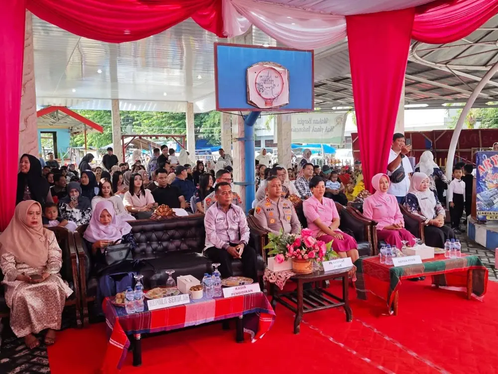 Dihadiri Kadisdik Asahan, Pelepasan TK Kemala Bhayangkari 08 Dipenuhi Keceriaan
