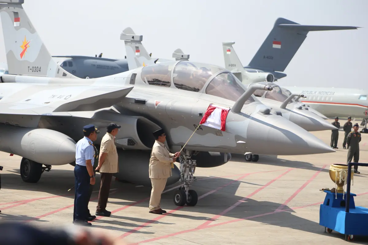 Dipimpin Presiden, Danlanud Rsn Pekanbaru Hadiri Penyerahan Pesawat Tempur Rafale dan Alpalhankam Strategis TNI di Jakarta