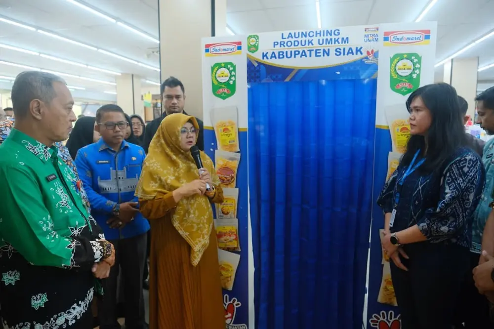 Dobrak Pasar Ritel Modern, Produk UMKM Siak Resmi Mengisi Rak Penjualan Indomaret