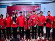 Gelar Musancab PDI Perjuangan Kampar, Zukri dan Misharti Tegaskan Komitmen Kesejahteraan Rakyat