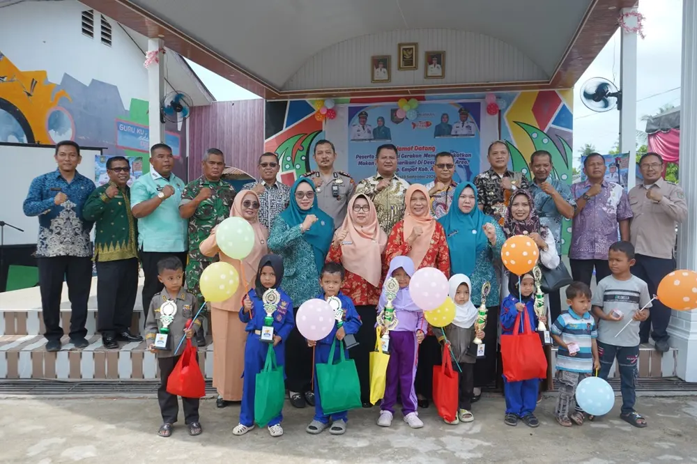 Gemarikan di Desa Sipaku Area, Wabup Asahan Tekankan Pentingnya Ikan untuk Generasi Sehat