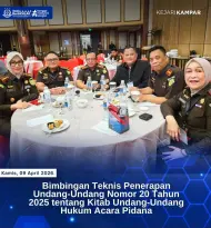 Implementasi KUHAP Terbaru, Kajari Kampar Dwianto Prihartono Ikuti Bimtek Nasional di Batam