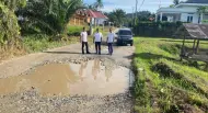 Jadi Jalur Exit Tol XIII Koto Kampar, Jalan Koto Mesjid Rusak Parah dan Butuh Perbaikan