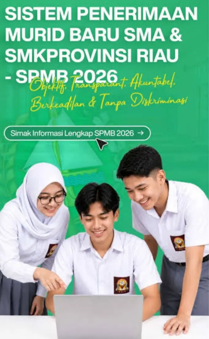 Kadisdik Riau: Kalau Nilai Rendah, Jangan Paksakan Anak Masuk Sekolah Favorit!