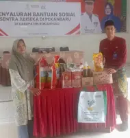 Kemensos Salurkan Bantuan ATENSI Rp315 Juta untuk 142 Keluarga di Rohul