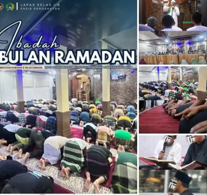 Lapas Pasir Pangaraian Gelar Salat Gerhana dan Rangkaian Ibadah Malam