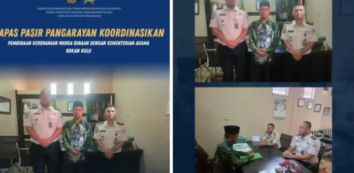 Lapas Pasir Pangarayan Perkuat Pembinaan Kerohanian Melalui Sinergi dengan Kemenag Rokan Hulu