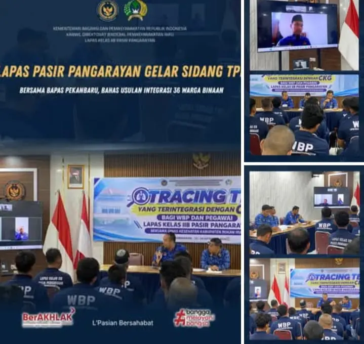 Lapas Pasir Pengaraian Gandeng Bapas Pekanbaru Gelar Sidang TPP Program Integrasi