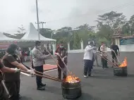 Lapas Pasir Pengaraian Hadiri Pemusnahan Barang Bukti Perkara Pidum di Kejari Rohul