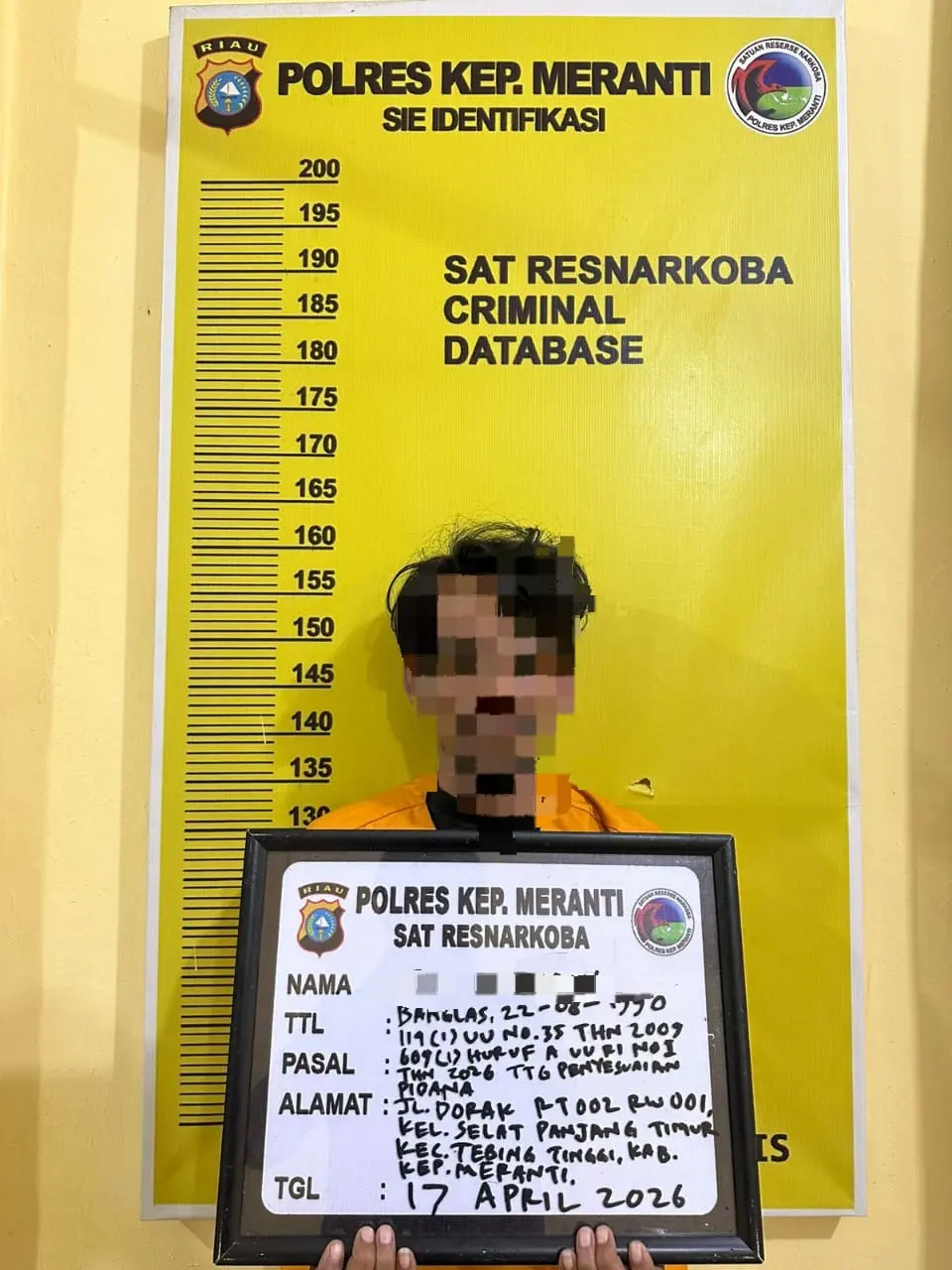 Laporan Warga ke-110 Berbuah Penggerebekan, Pengedar Ganja di Banglas Dibekuk Polisi