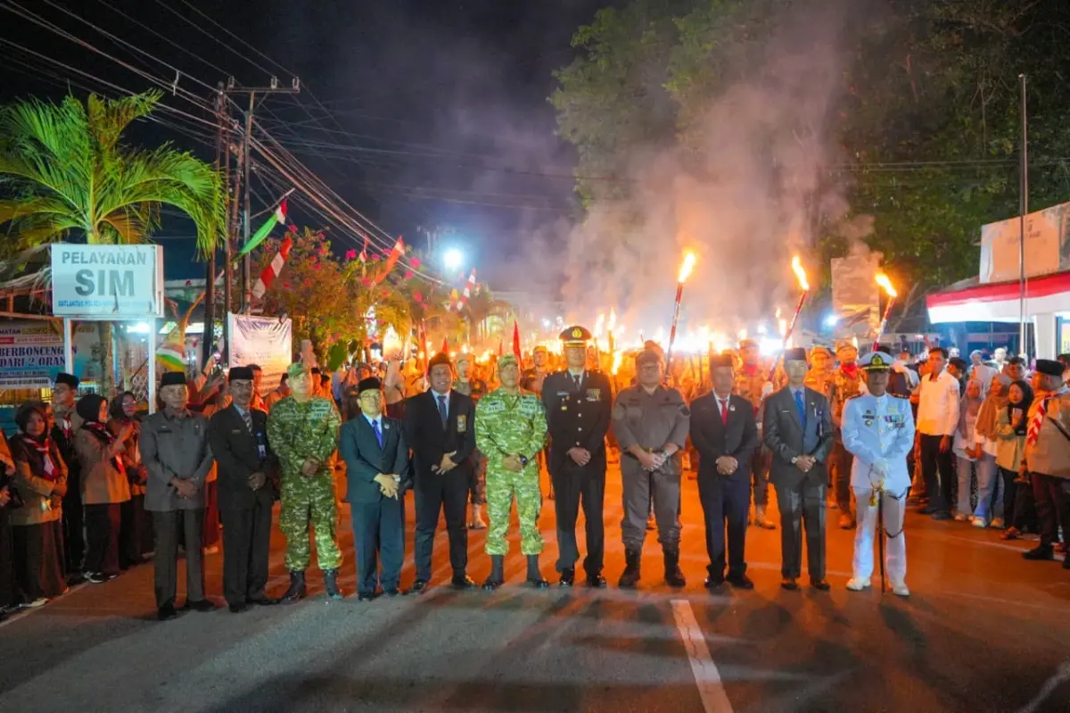 Obor Kemerdekaan Menyala di Meranti, Semangat Perjuangan Diwariskan ke Generasi Muda