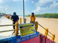 Pacu Jalur Dihantui Ancaman Buaya, Polisi Pasang Spanduk Peringatan Bahaya