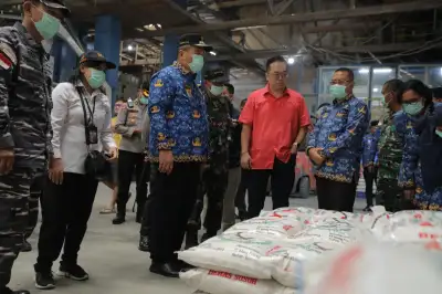 Pastikan Arus Mudik Lancar dan Stok Beras Aman, Forkopimda Asahan Lakukan Monitoring Lapangan