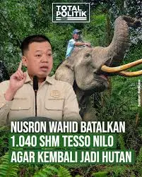 Pemerintah Bentuk Pokja Pembatalan Sertifikat Tanah di TN Tesso Nilo