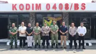 Perkuat Kamtibmas, Kapolres Bengkulu Selatan dan Kaur Sambangi Makodim 0408 BSK