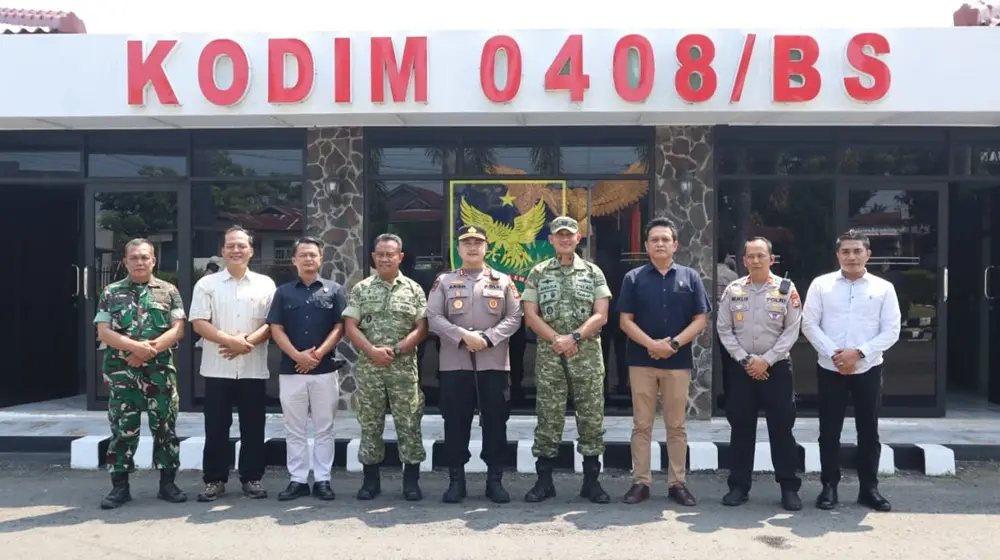 Perkuat Kamtibmas, Kapolres Bengkulu Selatan dan Kaur Sambangi Makodim 0408 BSK