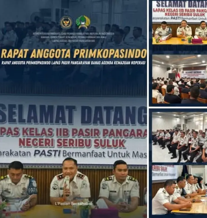 Perkuat Tata Kelola dan Manfaat Anggota, Primkopasindo Lapas Pasir Pangaraian Gelar Rapat Anggota