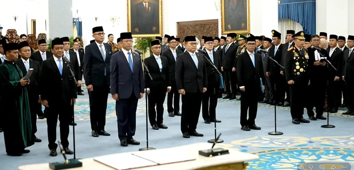 Presiden Prabowo Resmi Melantik 16 Menteri, Kapolri dan Wamen, Ini Daftar Lengkapnya!