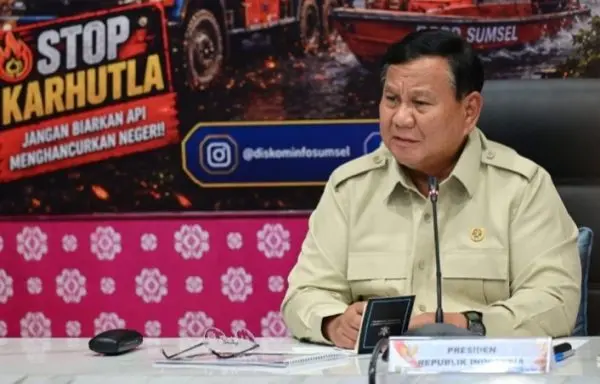 Presiden Prabowo Tegaskan Percepat Penanganan Karhutla dan Kerahkan Seluruh Sumber Daya, Kondisi Riau dan Jambi Lebih Baik