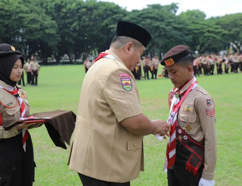 Pukul Gong di Alun-Alun Kisaran, Bupati Taufik Zainal Abidin Resmi Buka Jambore Pramuka Asahan 2026