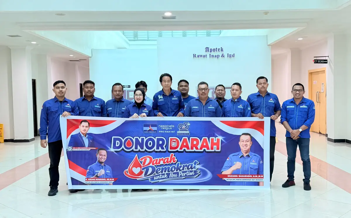 Saat Setetes Darah Bisa Berarti, Demokrat Meranti Bergerak