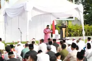 Salat Iduladha di Lapangan Tugu, Wabup Siak: Pembangunan Karakter Lebih Utama dari Infrastruktur