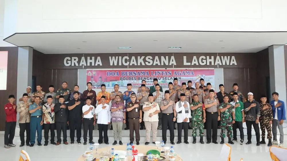 Sambut Hari Bhayangkara ke-80, Polres Bengkulu Selatan Gelar Doa Lintas Agama