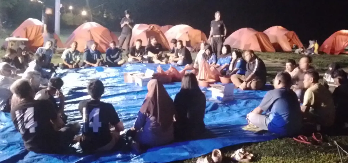 Sambut HUT ke-25, Demokrat Kampar Kemah di Tepian Sungai Subayang, Gaungkan Gerakan Langit Biru Indonesia Asri