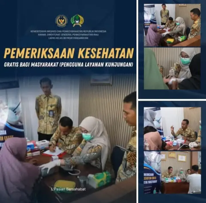 Sasar Pembesuk, Lapas Pasir Pengaraian Gulirkan Pemeriksaan Kesehatan dan Edukasi Medis Gratis