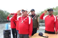 Semangat Kemerdekaan Menyala di Silo Baru, Wabup Asahan Rianto Pimpin Kirab dan Pengibaran Merah Putih