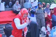 Semarak HUT ke-81 RI, Bupati Afni Zulkifli Sambut Ribuan Pelajar di Rumah Rakyat