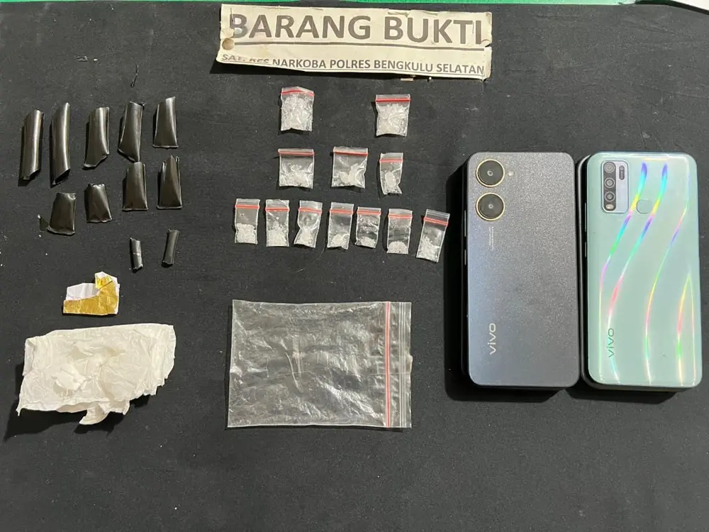 Sembunyikan 12 Paket Sabu dalam Sedotan, Pria Asal Jambi Diciduk Satresnarkoba Bengkulu Selatan