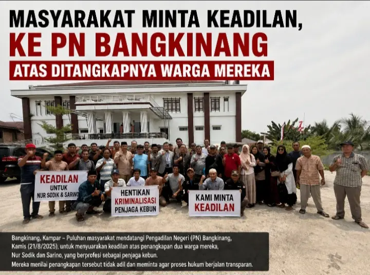 Sidang Praperadilan Nur Sodik-Sarino Memanas, Warga Pertanyakan Keterbukaan PN Bangkinang