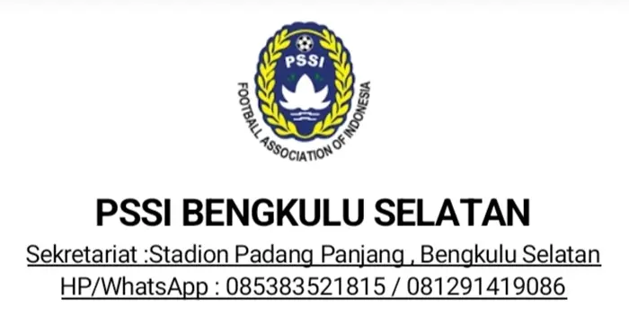 Struktur Lengkap Pengurus Askab PSSI Bengkulu Selatan 2026–2030