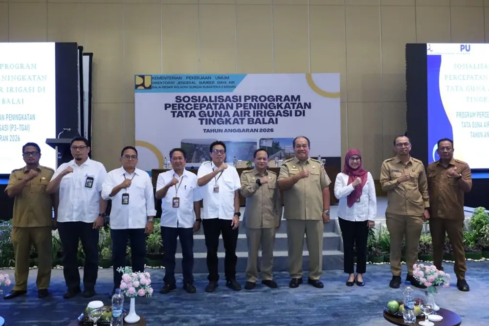 Taufik Zainal Abidin Apresiasi P3-TGAI 2026, 56 Titik Irigasi Asahan Ditarget Selesai Tepat Waktu