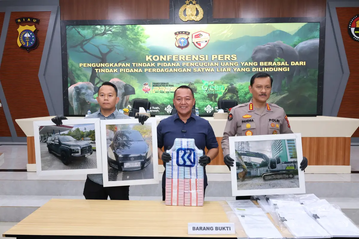 Tetapkan Pasal TPPU, Polda Riau Miskinkan 2 Tersangka Perdagangan Gading Gajah