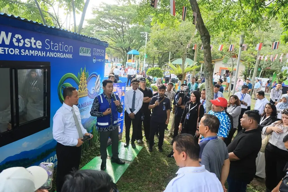 Tukar Sampah jadi Uang, Delegasi IMT-GT Tertarik dengan Waste Station Pekanbaru
