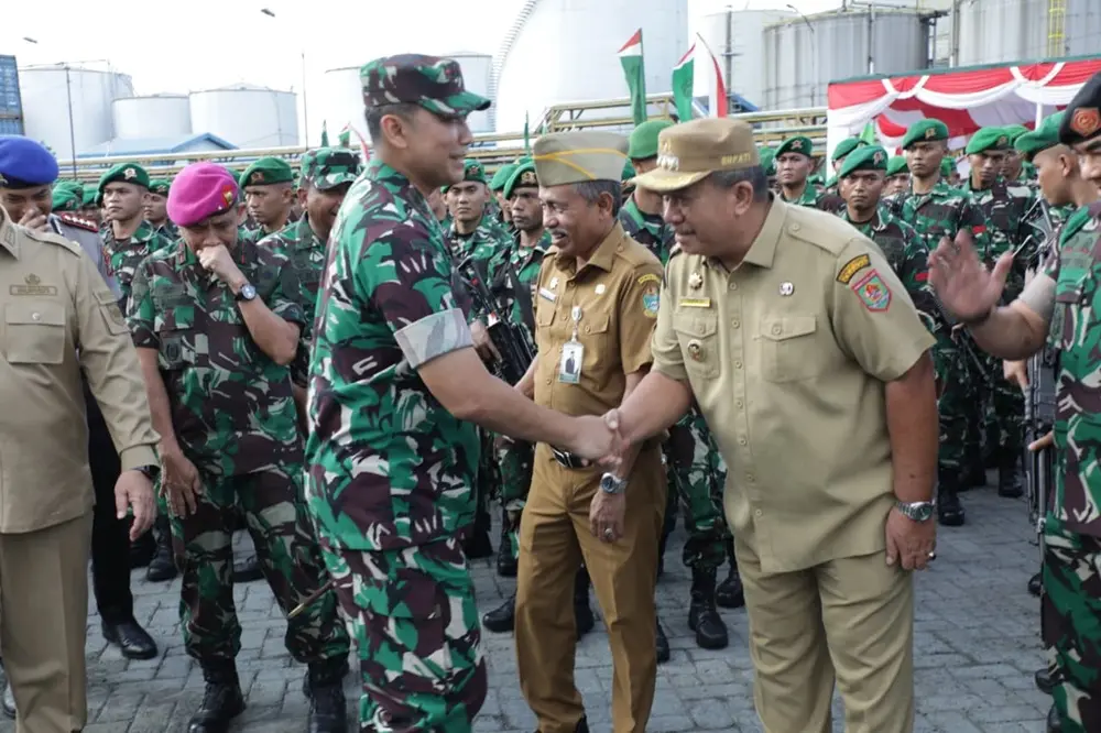 Tuntas Jalankan Tugas di Papua, Kepulangan Prajurit Satgas Yonif 126/KC Disambut Haru Bupati Asahan