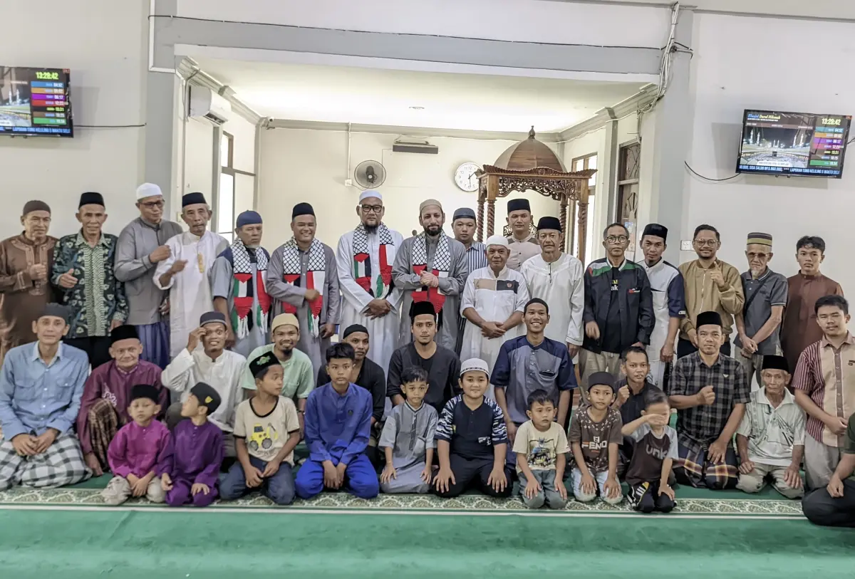Ulama Palestina Sampaikan Tausiah tentang Masjid Al Aqsa di Masjid Darul Hikmah Selatpanjang